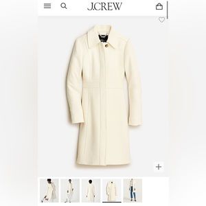 NWT J.Crew lady day topcoat in Italian double-cloth wool blend